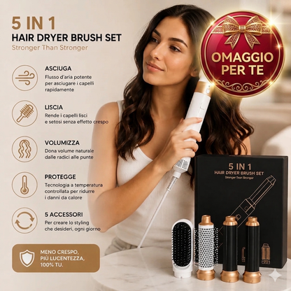 InstaHair Pro 5 in 1 + App StyleBrush AI Pro in OMAGGIO 🎁