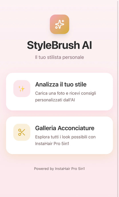 InstaHair Pro 5 in 1 + App StyleBrush AI Pro in OMAGGIO 🎁
